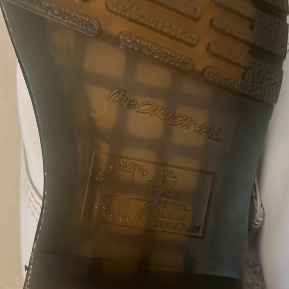 Dr. Martens white combat boots size 10 - Picture 7 of 7